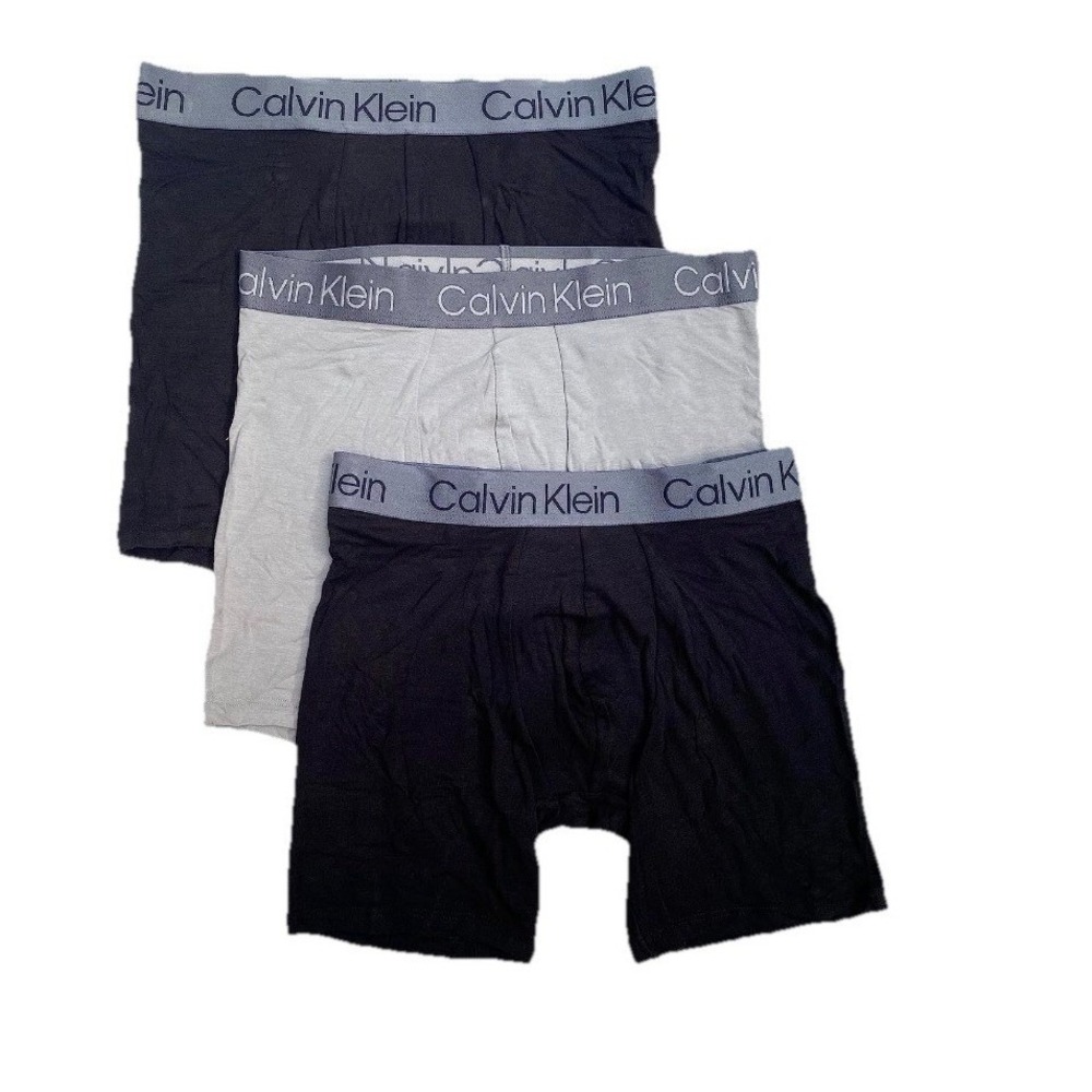 Calvin Klein Men's Cotton Modal Boxer Briefs 3 Pack Size XL NEW